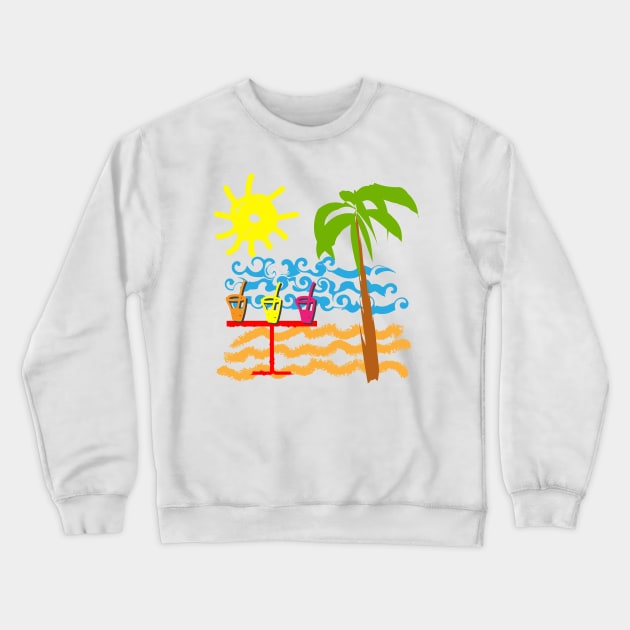 Beach party Crewneck Sweatshirt by TaliArtiYa